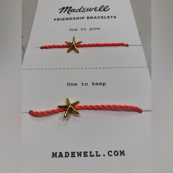 NWT Madewell Starfish 2 pack Friendship bracelets set - Picture 2 of 9